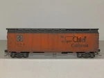 Roundhouse Santa Sfrd 35041 Super Chief Wood Reefer Weathered Kadee's. Fixed Price $21.99.