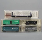 Kadee Mtl N-scale 31050 32030 Boxcars 54060 Flatcar 56030 Hopper 65140 Tanker. Fixed Price $80.00.
