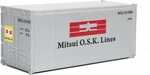 Ho Scale Walthers Scenemaster 949-8665 Mitsui Osk 20' Smooth-side Container. Fixed Price $10.18.
