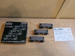 Kato 38-0104 Car Kit A.c.f. 70 Covered Hopper Burlington Scale. Fixed Price $50.00.