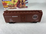 Bev-bel/athearn 872-1, Rock Island 40' Box Car #48321, Ob, Metal Wheels & Kadees. Fixed Price $9.95.
