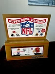 Ho Mantua 733-928 Super Bowl Express Washington Redskins 40' Box Car Cib Vintage. Fixed Price $39.99.