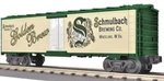 Rail King 30-7893 Schmulbach Brewing Modern Reefer Car. Fixed Price $50.00.