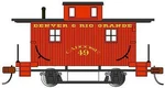 Bachmann 18407 Ho Scale Wood 4-WHEEL Bobber Caboose Denver & Rio. Fixed Price $34.99.
