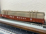 Great Northern - 65 Ft Drop End Mill Gondola W/ Resin Pole Load Ho Scale New. Fixed Price $65.95.