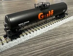 Micro Trains Scale #11000332 56 General Service Tank Car Gulf Oil Nib. Fixed Price $29.99.