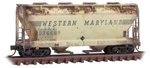 Csxt Ex-western Maryland 2-BAY Covered Hopper Micro-trains #092 44 490 Scale. Fixed Price $28.75.
