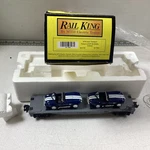 Mth 65 Shelby Cobra X2 Ertl Die Cast Rail King 30 7660 Flat Bed & 27 Train. Fixed Price $49.95.
