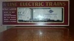 K-line Reading Lines Refrigerator Boxcar M.R.B.X.,#7504,0/027,EXCELLENTCONDITION. Fixed Price $28.95.