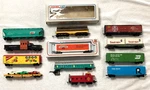 12 Mixed Pieces Of Ho Gauge 50' Rolling Stock: Bachmann Lionel Ahm Tyco Mantua. Fixed Price $48.69.