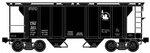 Ready Made Trains (rmt) 86326 Scale Bay Covered Hopper Jersey Central Cnj (#. Fixed Price $39.95.