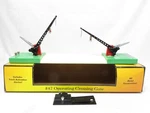 Mth 30-1080 No. 47 Operating Crossing Gate Green & Yellow Base Nib. Fixed Price $88.99.