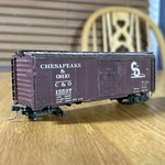 Vintage Atlas Ho Scale Chesapeake Ohio C&o 15597 Freight Car Weathered Original. Fixed Price $9.99.