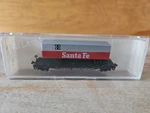 Atlas 3775 N-scale Santa Fe 40' Trailer On Flat Car New In Box. Fixed Price $15.99.