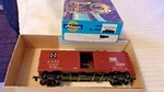 Ho Scale Athearn 40' Box Car, Atsf Santa Fe Scout, Brown #1145386, Built. Fixed Price $24.00.