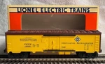 Lionel Erie Woodside Reefer, Fallen Flag W/ Die-cast Trucks, 6-19535 New !. Fixed Price $30.00.