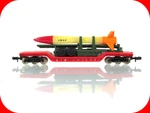 Scale **us Air Force** Missile Trailer, Heavyweight Flat Car --bachmann 71391. Fixed Price $12.95.