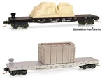 Micro-trains 'n' 50' Flat Car W/load 2-PACK New Haven At&sf. Fixed Price $44.95.