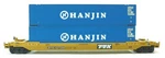 Mth 20-95004 Hanjin Husky Stack Car W/containers. Fixed Price $80.99.