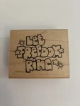 Jrl Design Let Freedom Ring 4TH July Wood Mounted Rubber Stamp New RS26. Fixed Price $8.50.