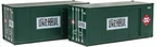 Walthers Scenemaster 949-8681 Ho Scale 20' Smooth Container With Side Door Railw. Fixed Price $16.99.
