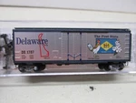 Micro Trains # 021 00 414 Delaware 40' Plug Door State Box Car Scale. Fixed Price $18.00.