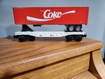 K-line K6632 Coca-cola Flat Car W/trailer New.. Fixed Price $25.99.