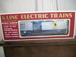 K-line #K-6452 Classic Boxcar, & O, Sentinel, Blue Silver, New With. Fixed Price $24.75.