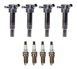 Denso 4 Ignition Coils Iridium Long Life Spark Plugs .032 Kit For Kia Hyundai. Fixed Price $257.95.