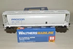 Scale Walthers 59' Cylindrical Grain Covered Hopper Car Train Procor 121820. Fixed Price $39.00.