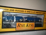 Mth #RK-7607L Rail King Auto Carrier W/two 52 Cadillacs. Fixed Price $50.96.