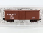 NN3 Scale Micro-trains Mtl 80000050 D&sng Durango Silverton 30' Boxcar #3401. Fixed Price $24.95.