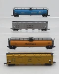 Ahm & Others N Scale Assorted Freight Cars: 4446D, 4446E, 4870-300, 4870-410. Fixed Price $15.30.
