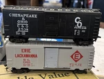 Set Of Two Varney Ho Scale Boxcars. El 73510 & 2538. ( 20 ). Fixed Price $25.00.