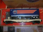 Lionel 6-36079 " Service Station Flat W/ Trailer Lot #45782. Fixed Price $25.00.