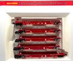 Walthers 932-8102 Thrall 5-UNIT Articulated Double Stack Car Santa Fe # 254201. Fixed Price $139.99.