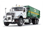 Damaged Box Mack Granite W/ Container Wm 1:34 Scale Model First Gear 10-4050D. Fixed Price $124.95.