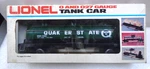 Lionel 6-6302 Quaker State Triple Dome Tank Car. Fixed Price $35.00.