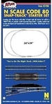 Atlas Code 80 Snap-track Starter Set Scale Nickel Silver Model Train. Fixed Price $47.37.