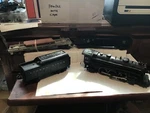 Lionel Postwar O-27 1666 Steamer Plus Tender And 3 Cars #5. Fixed Price $215.00.