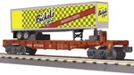 Mth Railking 30-76891 O Gauge Prr 475359 Flat Car With 40 Bickel's Trailer. Fixed Price $62.99.