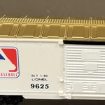 Lionel #6-9625 Major League Baseball Mlb American West Box Car. Fixed Price $35.00.