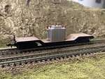 Bachmann 52' Center Depressed Flat Car W/ Transformer Silver Series 71398. Fixed Price $25.00.