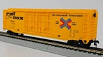Ho Ahm 5271B Rail Box 60' Double Door Braced Car #10010. Fixed Price $17.99.