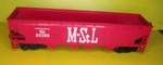 Bachmann Scale Minneapolis & St. Louis #541085 Open Hopper Train Used. Fixed Price $5.50.