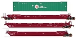 Intermountain Ho Maxi Iv Well Car W/6 53' Containers Aok #55494 47368C-01. Fixed Price $201.97.