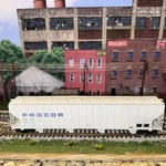 Rapido Trains 157001A Scale Procor 5820 Covered Hopper "stencil Blue Logo" Un. Fixed Price $37.96.