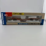 Walthers Gold Line 81' 4 Truck Depressed Center Flat Car Santa Fe Ho Scale. Fixed Price $66.50.