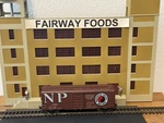 Roundhouse Northern Pacific 40' Boxcar With $6 Upgrades (brass Wheels & Kd's). Fixed Price $12.00.