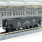 Atlas Scale 2424 Erie Lackawanna Bay Open Hopper 86000 With Mtl Trucks. Fixed Price $13.99.
